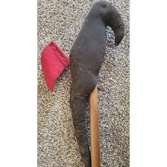23” Primitive Crow on a Wood Stand with American Flag Grubby Home Decor - Picture 6 of 10